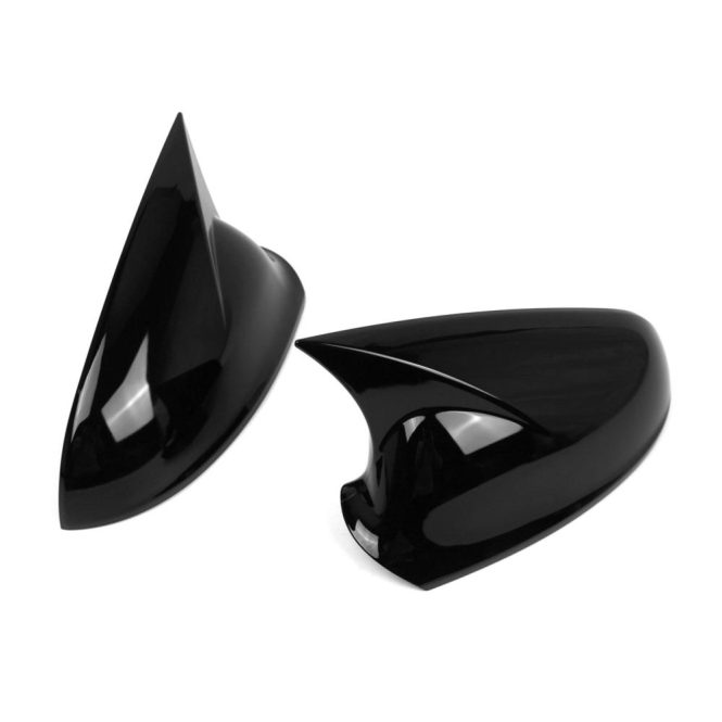 Other Decorations | 2pcs Side Mirror Cover Rearview Mirror Housing Door Wing Mirror Cover Cap Replacement for Opel Vauxhall Astra J MK6 2010-2016 OEM 13265451,13265452 1428463,1428464 Black Car Decorations Black