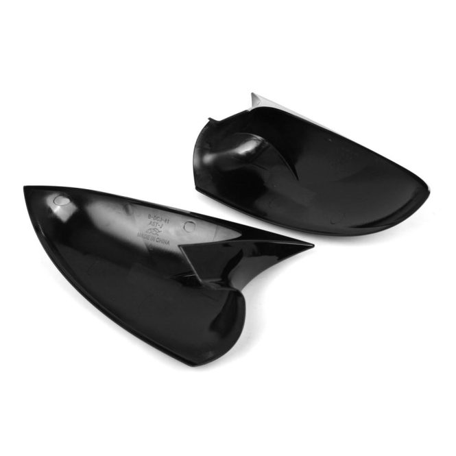 Other Decorations | 2pcs Side Mirror Cover Rearview Mirror Housing Door Wing Mirror Cover Cap Replacement for Opel Vauxhall Astra J MK6 2010-2016 OEM 13265451,13265452 1428463,1428464 Black Car Decorations Black