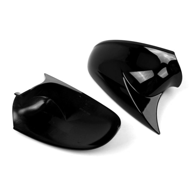 Other Decorations | 2pcs Side Mirror Cover Rearview Mirror Housing Door Wing Mirror Cover Cap Replacement for Opel Vauxhall Astra J MK6 2010-2016 OEM 13265451,13265452 1428463,1428464 Black Car Decorations Black