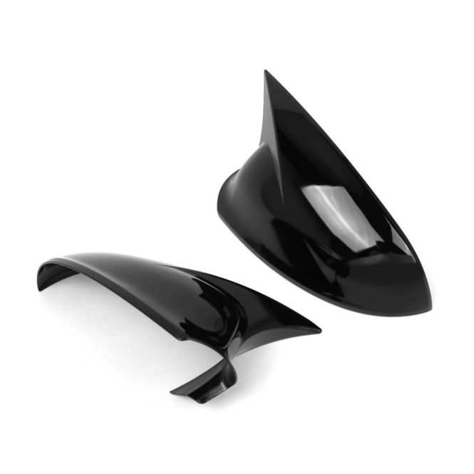 Other Decorations | 2pcs Side Mirror Cover Rearview Mirror Housing Door Wing Mirror Cover Cap Replacement for Opel Vauxhall Astra J MK6 2010-2016 OEM 13265451,13265452 1428463,1428464 Black Car Decorations Black