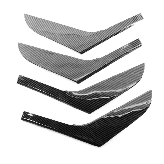 Other Decorations | 4 Pcs Carbon Fiber Interior Door Armrest Cover Trim Replacement For Volkswagen Golf MK6 2010-2013 Black Car Decorations Black