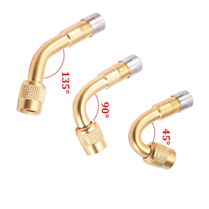 Other Decorations | 45 Degree Brass Air Tyre Valve Schrader Valve Stem with Extension Adapter for Car Truck Motorcycle 135 Car Decorations Other Decorations