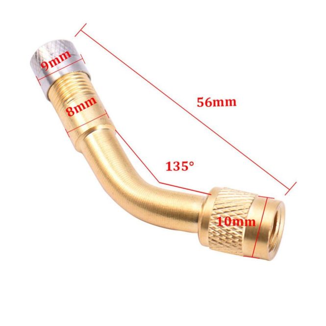 Other Decorations | 45 Degree Brass Air Tyre Valve Schrader Valve Stem with Extension Adapter for Car Truck Motorcycle 135 Car Decorations Other Decorations