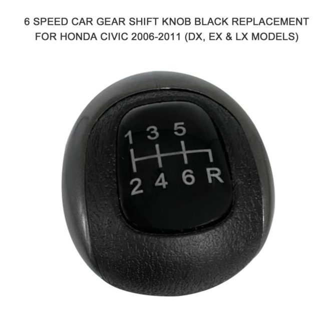 Other Decorations | 5 Speed Car Gear Shift Knob Black Replacement for Honda Civic 2006-2011 (DX, EX & LX Models) Black2 Car Decorations Black2