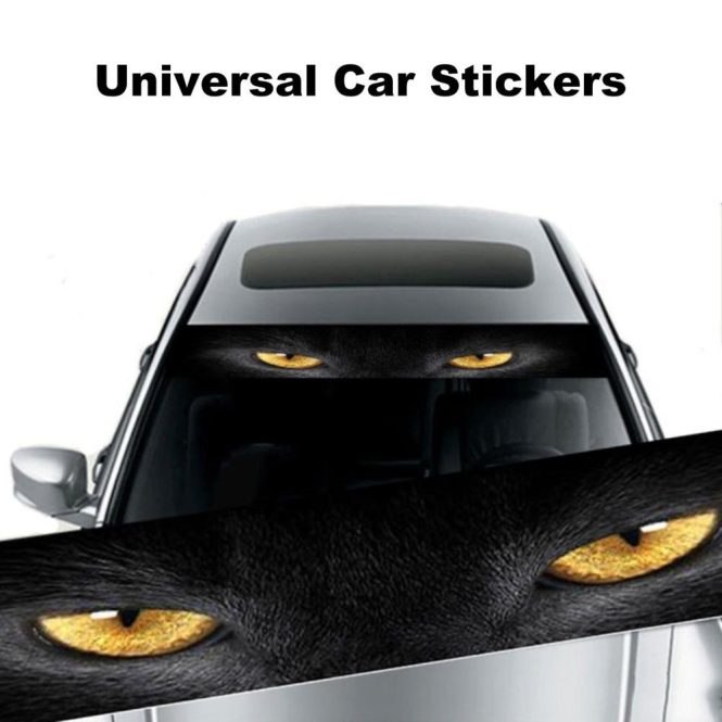 Other Decorations | Car Front Windshield Sticker, Rear Block Sunshade Sticker Decoration 3D Stereoscopic Cat Eye Car Sticker Car Decoration Stickers Car Decorations Other Decorations