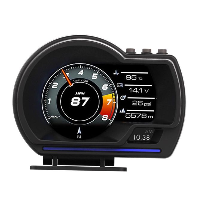 Other Decorations | Car Head up Display OBDⅡ+GPS Smart Gauge High Definition Speedometer Black Car Decorations Black