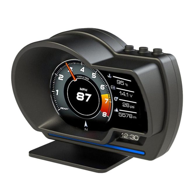 Other Decorations | Car Head up Display OBDⅡ+GPS Smart Gauge High Definition Speedometer Black Car Decorations Black