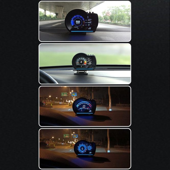 Other Decorations | Car Head up Display OBDⅡ+GPS Smart Gauge High Definition Speedometer Black Car Decorations Black