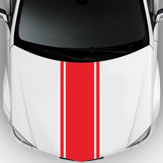 Other Decorations | Car Hood Stripe Sticker Universal Auto Racing Stripes Body Side Vinyl Modified Stripe Decal Decoration Red Car Decorations Other Decorations