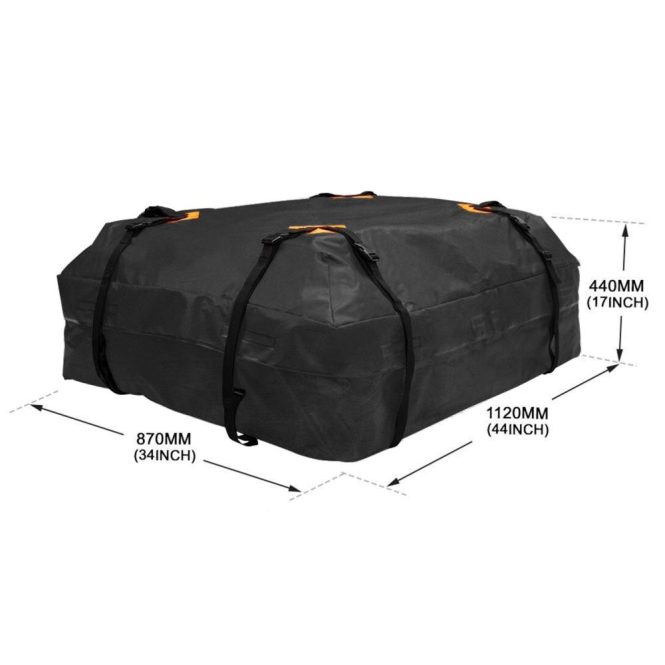 Other Decorations | Car Roof Cargo Carrier Universal Luggage Bag Storage Cube Bag Thickened 600D Waterproof Blue for Travel Camping Black Car Decorations Black