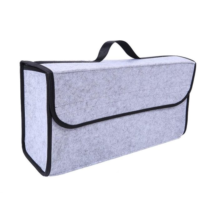 Other Decorations | Car Soft Storage Box Trunk Bag Travel Storage Organizer Holder Car Accessories Black Light Grey Car Decorations Light Grey