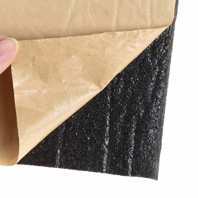 Other Decorations | Car Soundproof Deadening Noise Insulation Sound Deadener Acoustic Foam Anti-noise Cotton Auto Adhesive Heat Insulation Cell Foam Deadener 100cm*100cm,5mm Black Car Decorations Black