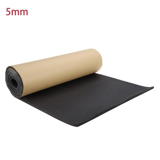 Other Decorations | Car Soundproof Deadening Noise Insulation Sound Deadener Acoustic Foam Anti-noise Cotton Auto Adhesive Heat Insulation Cell Foam Deadener 100cm*100cm,5mm Black Car Decorations Black