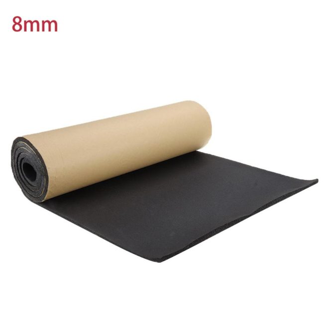 Other Decorations | Car Soundproof Deadening Noise Insulation Sound Deadener Acoustic Foam Anti-noise Cotton Auto Adhesive Heat Insulation Cell Foam Deadener 100cm*100cm,8mm Black Car Decorations Black