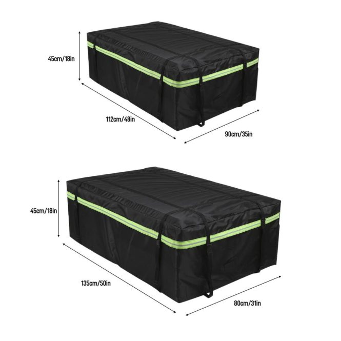 Other Decorations | Cargo Bag Car Roof Cargo Carrier with Night Reflective Strip Universal Luggage Bag Storage Cube Bag for Travel Camping l Car Decorations Other Decorations