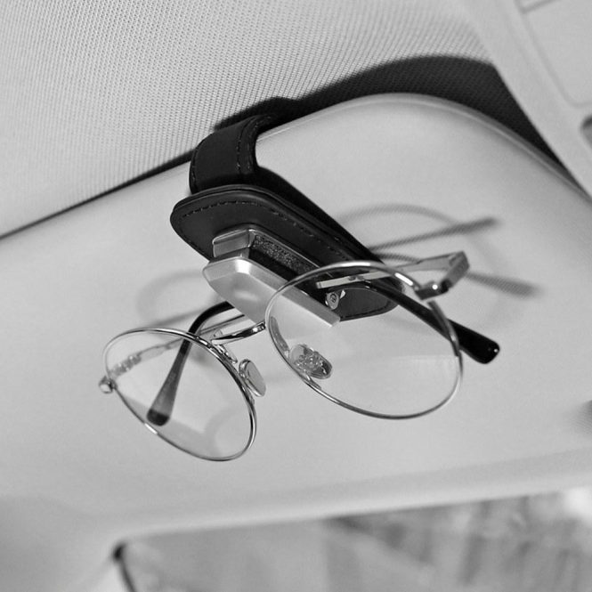 Other Decorations | Glasses Holders for Car Visor Sunglasses Holder Clip Hanger Eyeglasses Mount Beige Car Decorations Beige