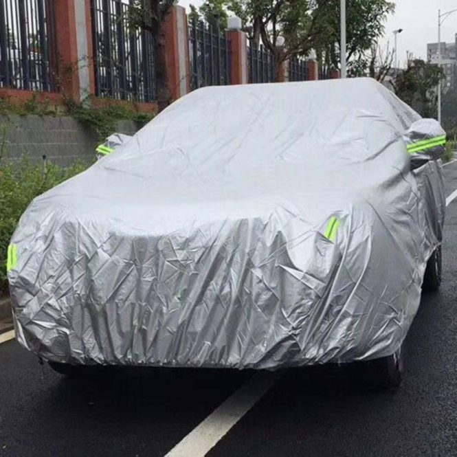 Other Decorations | Sedan Car Cover Waterproof All Weather Outdoor Car Cover UV Protection Windproof Full Car Cover Universal(4.4*1.8*1.6M) Silver Car Decorations Other Decorations