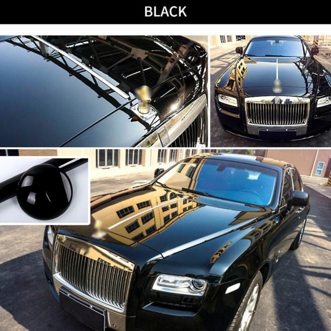 Other Decorations | Stretchable Glossy Vinyl Film Protective Car Vinyl Wrap Stickers with Air Release Car Styling Accessories Black Car Decorations Black