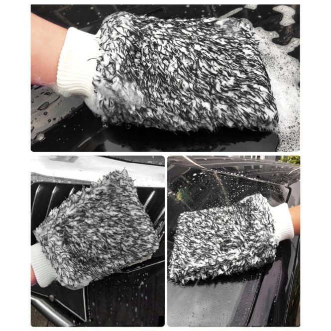 Other Decorations | Ultra Portable Microfiber Multifunctional Car Wash Mitt Anti Scratch Wash Glove Black Car Decorations Black