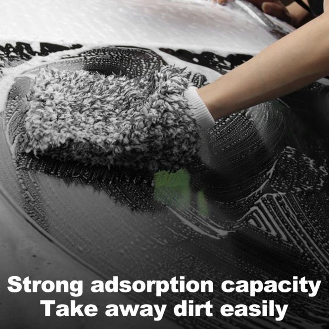 Other Decorations | Ultra Portable Microfiber Multifunctional Car Wash Mitt Anti Scratch Wash Glove Black Car Decorations Black