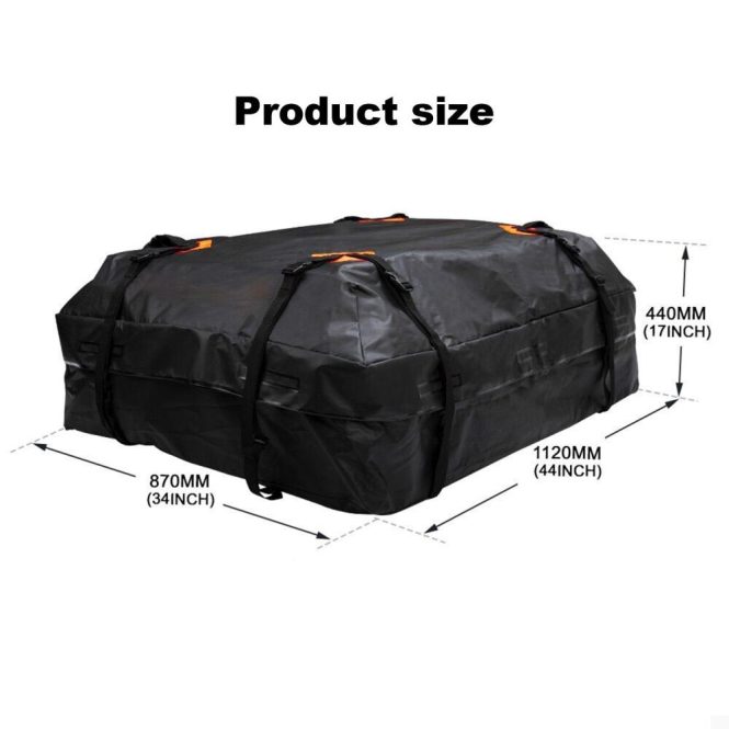 Other Decorations | Waterproof Cargo Bag Car Roof Cargo Carrier Universal Luggage Bag Storage Cube Bag for Travel Camping Black Car Decorations Black