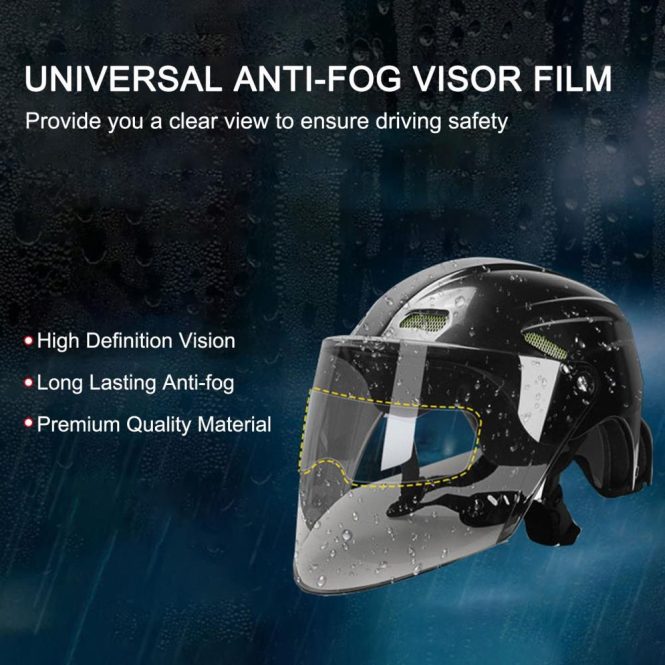 Other Motorcycle Accessories | Anti Fog Rainproof Helmet Shield Film Raining Fog Anti Film for Helmet Visor Film Protection Sticker Lens Shield Transparent Motorcycle Accessories Other Motorcycle Accessories