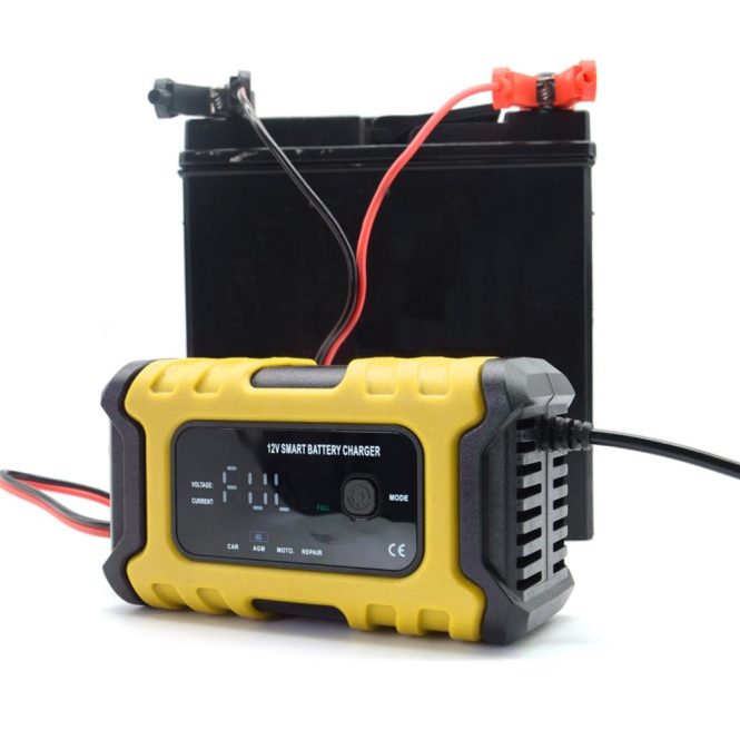 Other Motorcycle Accessories | FOXSUR Motorcycle Battery Chargers 12V6A Full Automatic Smart Battery Chargers Maintainer au Yellow Motorcycle Accessories Other Motorcycle Accessories