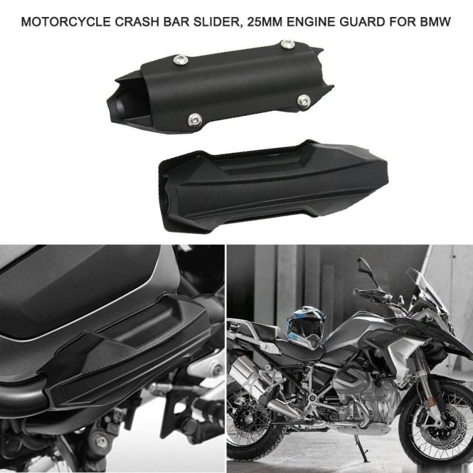 Other Motorcycle Accessories | Motorcycle Crash Bar Slider, 25mm Engine Guard Bumper Crash Bar Protector Frame Bar Protection Slider Black Motorcycle Accessories Black