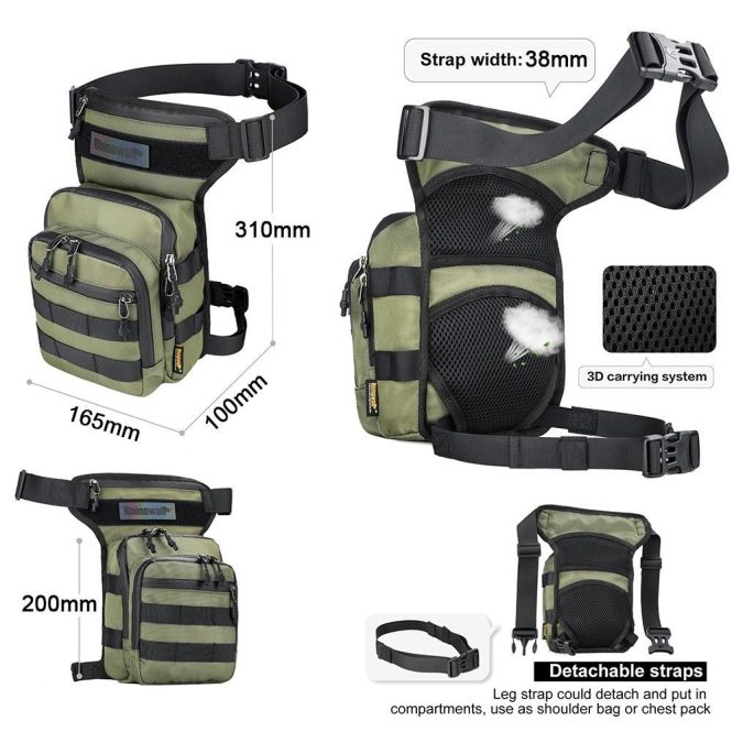 Other Motorcycle Accessories | Multifunctional Motorcycle Bag Breathable Motorcycle Riding Leg Bag Waist Bag Green Motorcycle Accessories Green