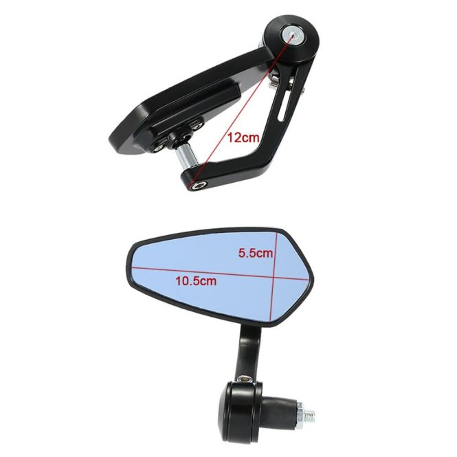 Other Motorcycle Accessories | Pair of Motorcycle End Bar Rearview Mirror Black Motorcycle Accessories Black