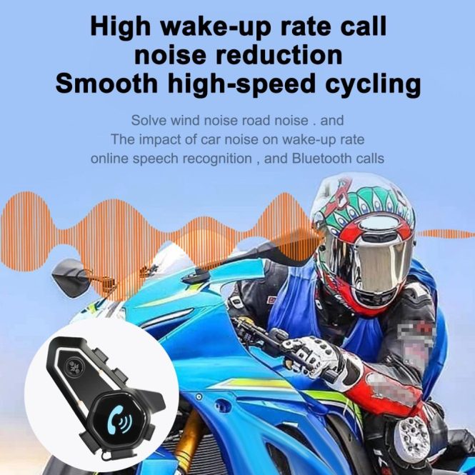 Other Motorcycle Accessories | V11S IP67 Waterproof  BT5.0 Smart Motorcycle Helmet Intercom with Microphone Hands-free Interphone for Motorcycle Riders 300 Meter Connection Range Multi-Protocol Support Dual Phone Connection Motorcycle Accessories Other Motorcycle Accessories