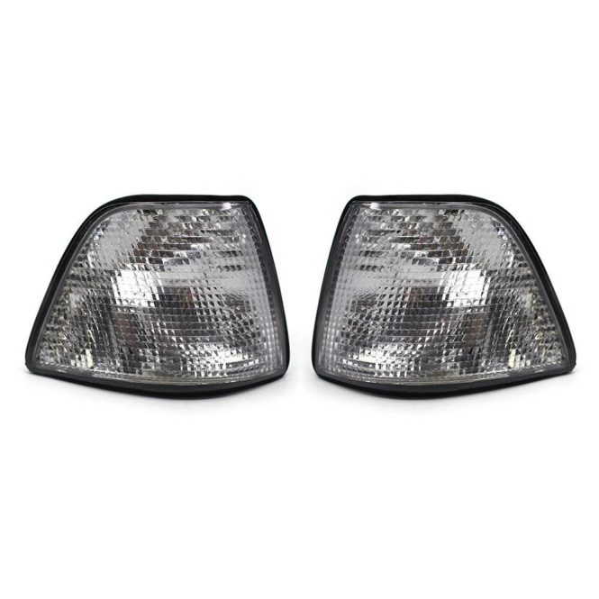 Others Car Lights | A Pair of Turn Signal Light With White Lens Replacement For BMW E36 318i 328i M3 White Car Lights Others Car Lights