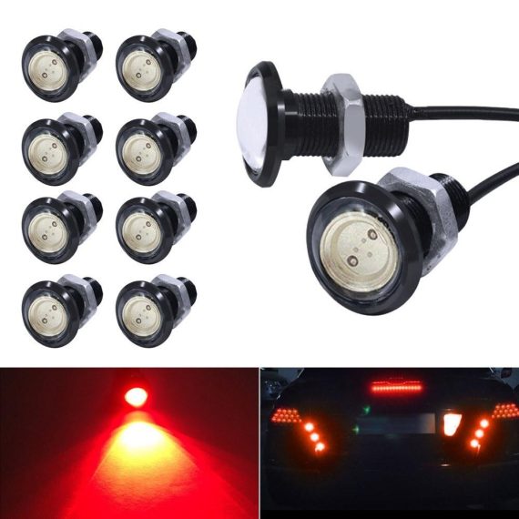 Others Car Lights | Eagle Eye LED Bulb,DRL Light Ultra Thin Waterproof Black Aluminum Shell Car Motorcycle Turn Signal Light Fog Tail Backup Reverse Light,10-Pack Red1 Car Lights Others Car Lights