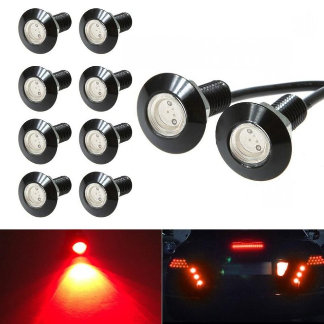 Others Car Lights | Eagle Eye LED Bulb,DRL Light Ultra Thin Waterproof Black Aluminum Shell Car Motorcycle Turn Signal Light Fog Tail Backup Reverse Light,10-Pack Red2 Car Lights Others Car Lights