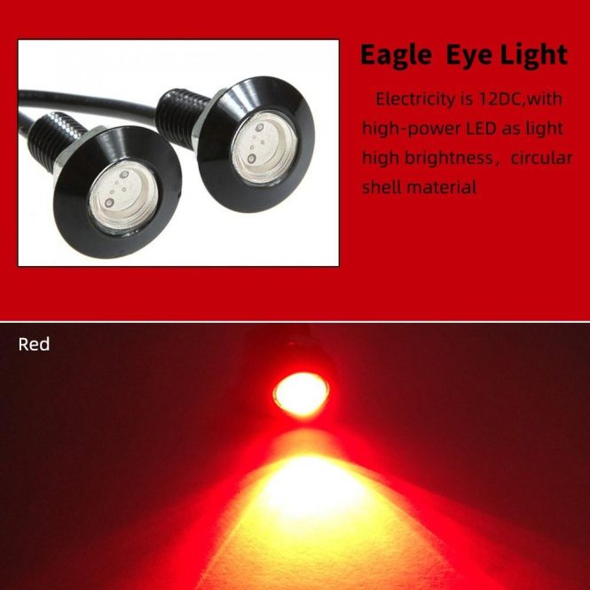 Others Car Lights | Eagle Eye LED Bulb,DRL Light Ultra Thin Waterproof Black Aluminum Shell Car Motorcycle Turn Signal Light Fog Tail Backup Reverse Light,10-Pack Red2 Car Lights Others Car Lights