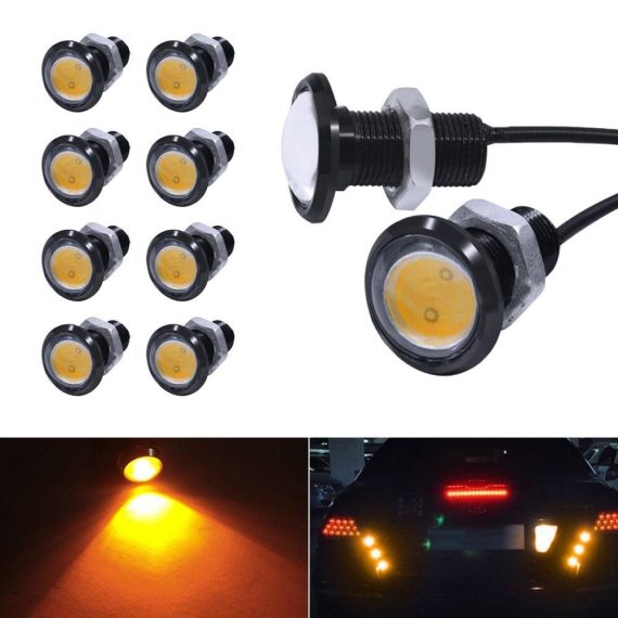 Others Car Lights | Eagle Eye LED Bulb,DRL Light Ultra Thin Waterproof Black Aluminum Shell Car Motorcycle Turn Signal Light Fog Tail Backup Reverse Light,10-Pack Yellow1 Car Lights Others Car Lights