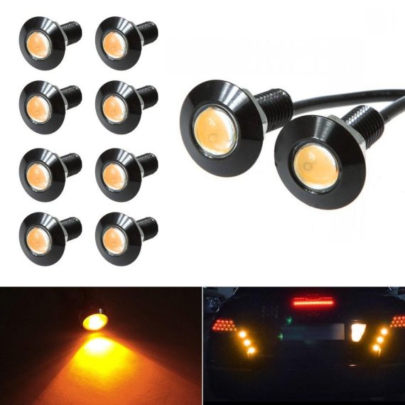 Others Car Lights | Eagle Eye LED Bulb,DRL Light Ultra Thin Waterproof Black Aluminum Shell Car Motorcycle Turn Signal Light Fog Tail Backup Reverse Light,10-Pack Yellow2 Car Lights Others Car Lights