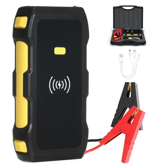 Outdoor Emergency Equipment | Strong Power Car Jump Starter and Power Bank Large Capacity 1200A Peak Multicolor Car Repair & Maintenance Multicolor