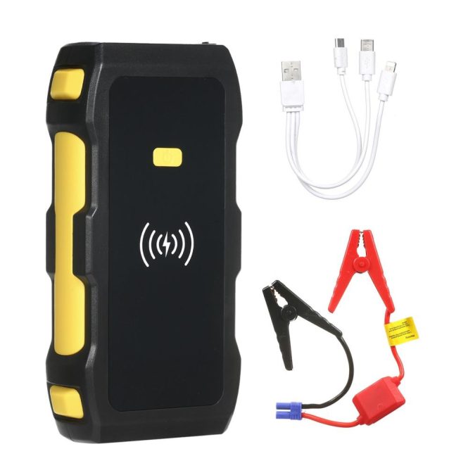 Outdoor Emergency Equipment | Strong Power Car Jump Starter and Power Bank Large Capacity 1200A Peak Multicolor Car Repair & Maintenance Multicolor