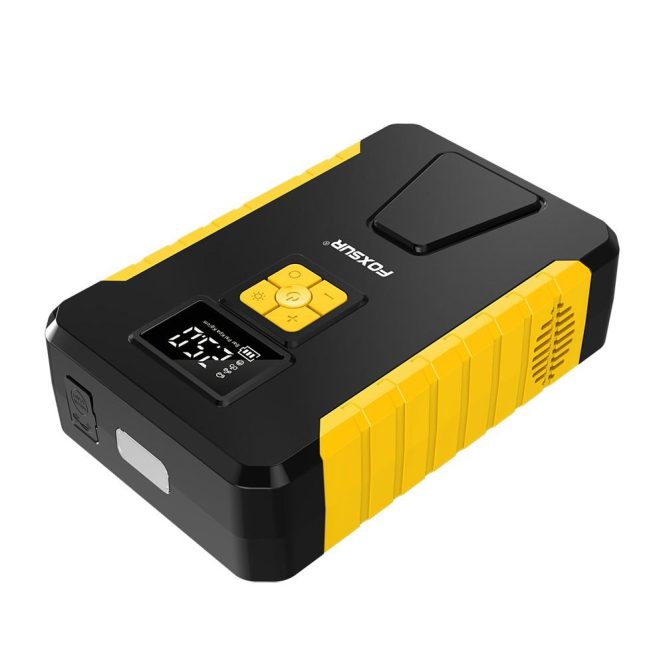 Outdoor Emergency Equipment | Tire Inflator Portable Air Compressor Cordless Electric Air Pump Yellow Car Repair & Maintenance Outdoor Emergency Equipment