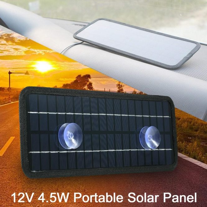 Power Supply | 18V 4.5W Portable Solar Panel Car Electronics Power Supply