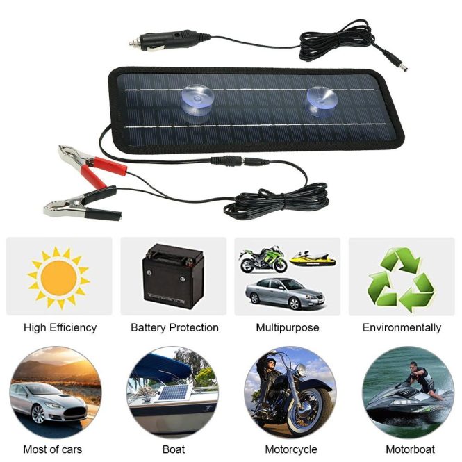 Power Supply | 18V 4.5W Portable Solar Panel Car Electronics Power Supply