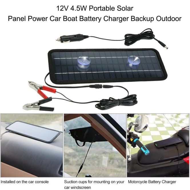 Power Supply | 18V 4.5W Portable Solar Panel Car Electronics Power Supply