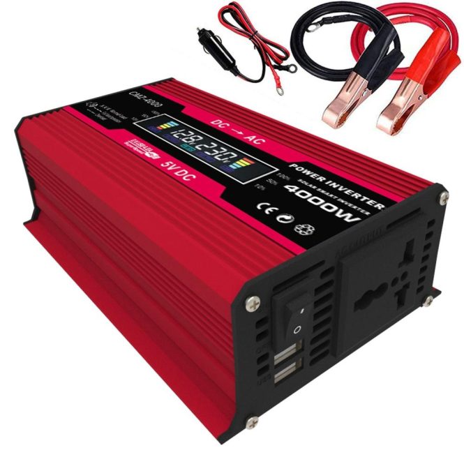 Power Supply | 4000W Peak Power Modified Sine Wave Inverter Red1 Car Electronics Power Supply