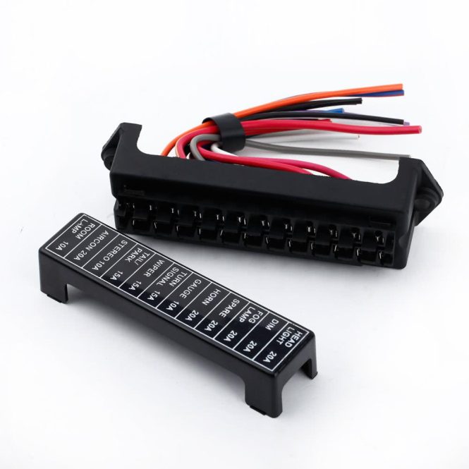 Other Accessories | 12 Way DC32V Fuse Box Black Car Repair & Maintenance Black