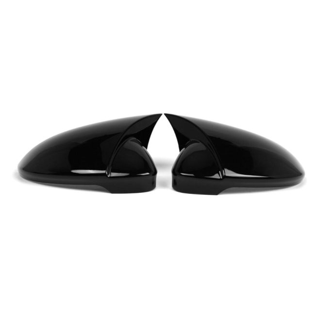 Other Accessories | 2pcs Side Mirror Cover Door Wing Mirror Cover Cap Replacement for VW Golf 8 MK8 VIII 8R R GTI GTE GTD 2020-2024 W/Lane Assist 5H0857537 5H0857538 5H1857507 5H1857508 Black Car Repair & Maintenance Black