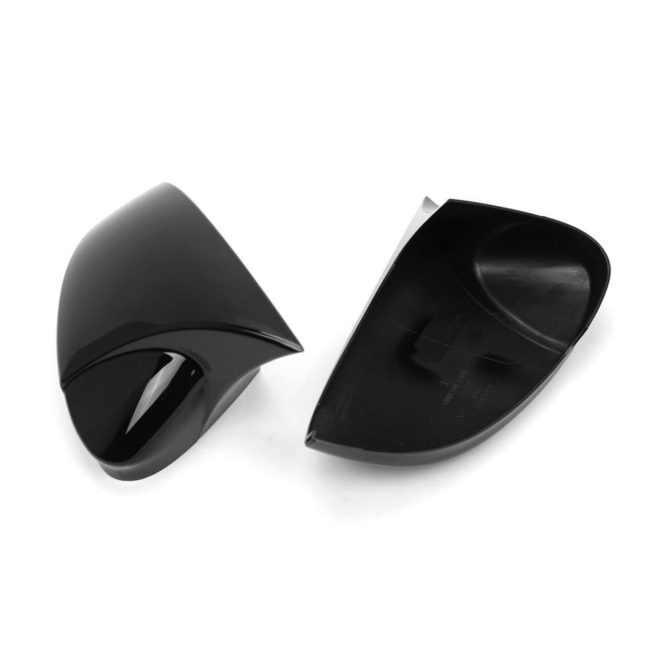 Other Accessories | 2pcs Side Mirror Cover Door Wing Mirror Cover Cap Replacement for VW Golf 8 MK8 VIII 8R R GTI GTE GTD 2020-2024 W/Lane Assist 5H0857537 5H0857538 5H1857507 5H1857508 Black Car Repair & Maintenance Black