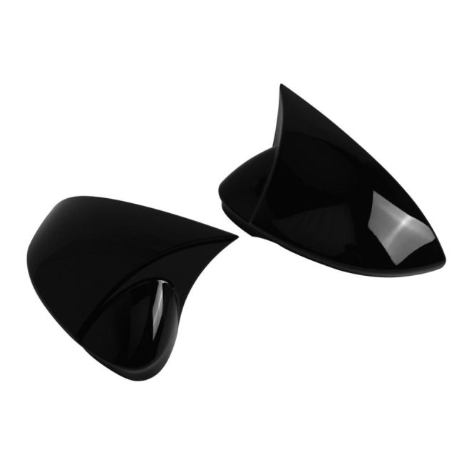 Other Accessories | 2pcs Side Mirror Cover Door Wing Mirror Cover Cap Replacement for VW Golf 8 MK8 VIII 8R R GTI GTE GTD 2020-2024 W/Lane Assist 5H0857537 5H0857538 5H1857507 5H1857508 Black Car Repair & Maintenance Black