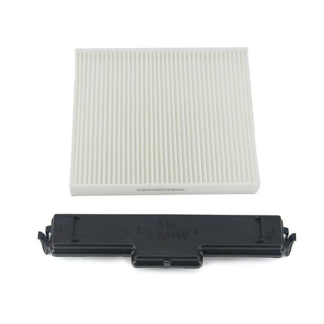 Other Accessories | Cabin Air Filter Kit Air Conditioning Filter and Access Door Set Replacement for Dodge Ram 1500 68406048AA White Car Repair & Maintenance Other Accessories