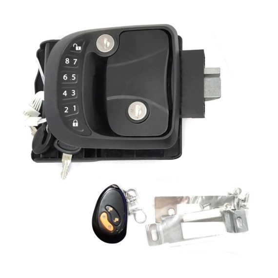 Other Accessories | RV Door Lock Keyless Entry Door Lock Latch 65ft Remote AntiTheft Lock(Left) Black Car Repair & Maintenance Black